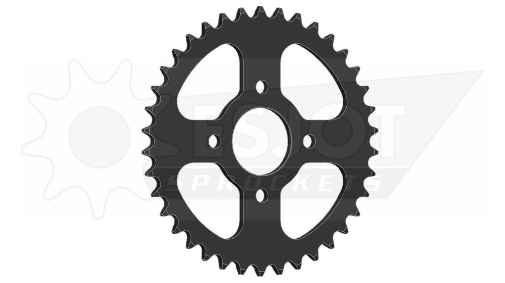 Esjot Kettenrad 520 34Z Stahl Schwarz