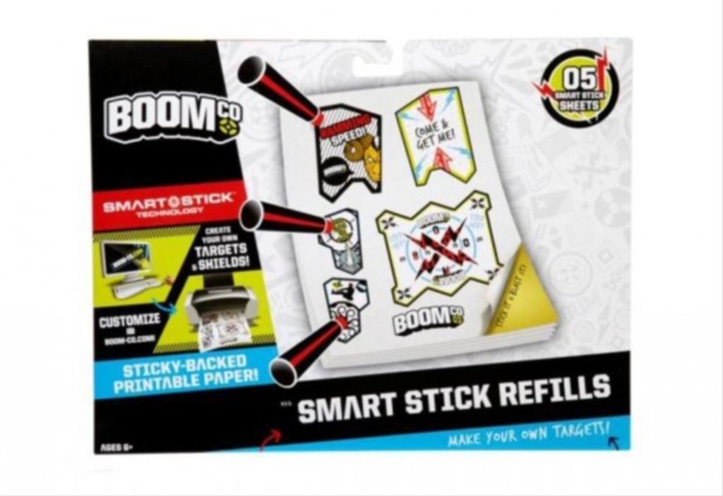 Mattel BoomCo Nachfüllpack, Zielscheibensticker zum Ausdrucken
