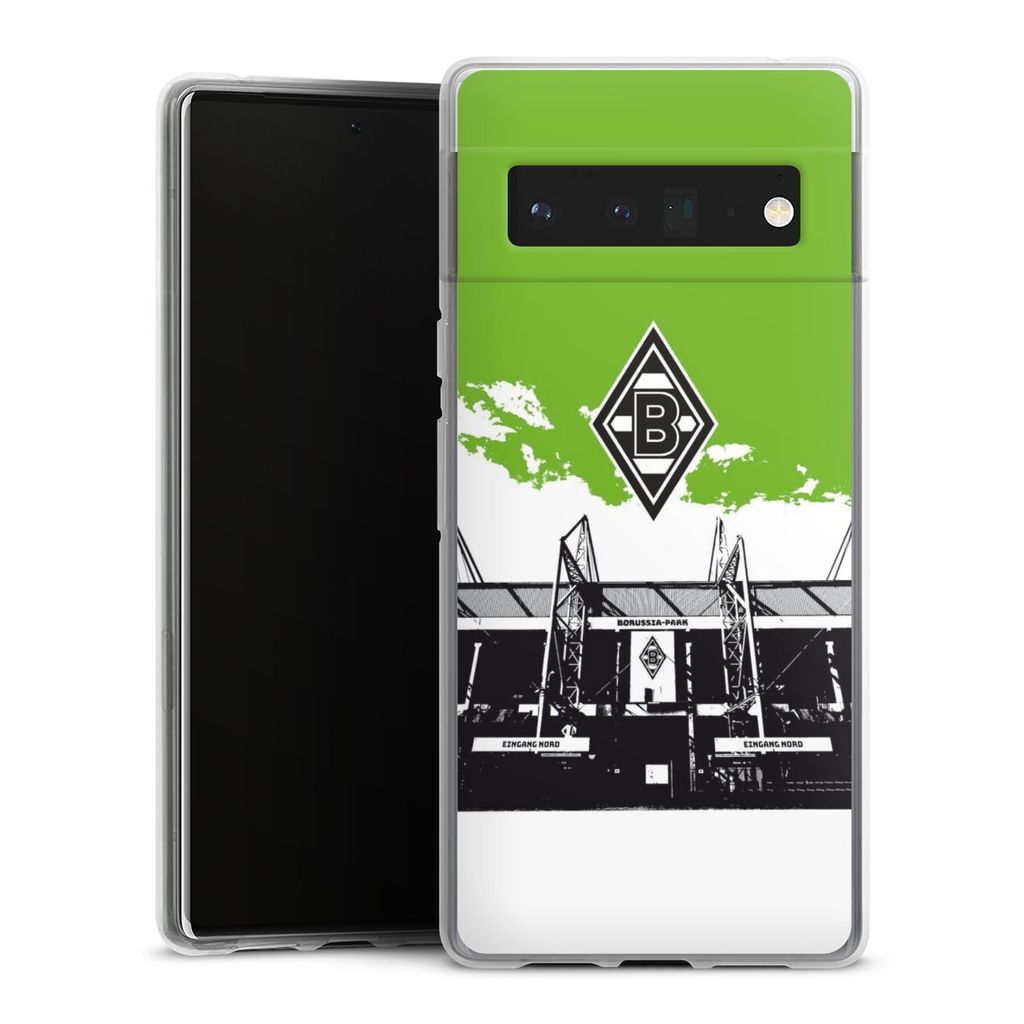 DeinDesign Handyhülle für Google Pixel 6 Pro Silikon Hülle Case Smartphone Schutzhülle Borussia Mönchengladbach Fanartikel Stadion