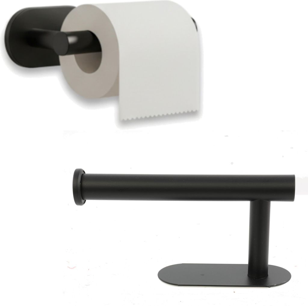 Toilettenpapierhalter Klopapierhalter Toilettenpapier Halterung Klorollenhalter Wandhalterung Ohne Bohren Edelstahl Selbstklebeband Standardpapierr...