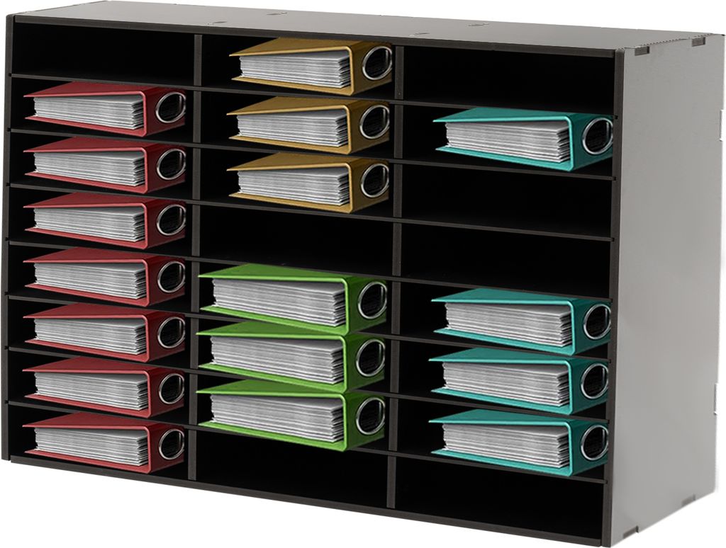 Büroregale 24 Fächer Dokumentenablage Schreibtisch Organizer Briefablage