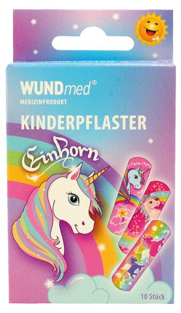 WUNDMED Wundverband Kinder 10er Einhorn Produktbild 