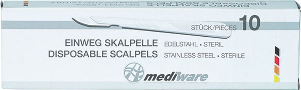 Mediware Einmalskalpelle, einzeln steril verpackt, Figur 21 Produktbild 