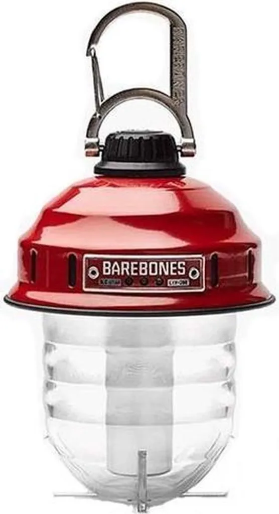 Lanterne Barebones Feu Rouge Clair - Lampe LED Vintage Rechargeable USB
