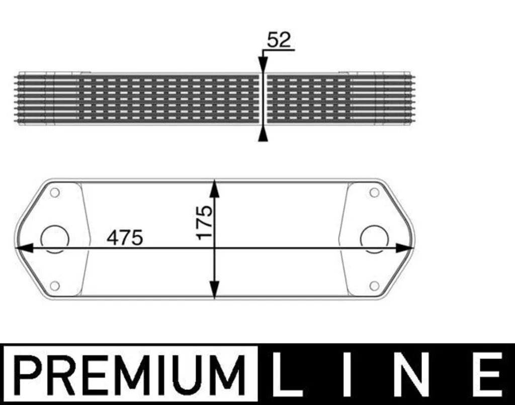 Refroidisseur d'huile haute capacité CLC 11 000P pour SCANIA Bus 3/4
