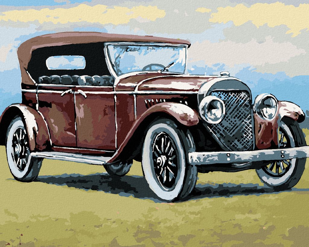 Zuty - Malen nach Zahlen - RETRO AUTO, 40x50 cm, ohne Keilrahmen