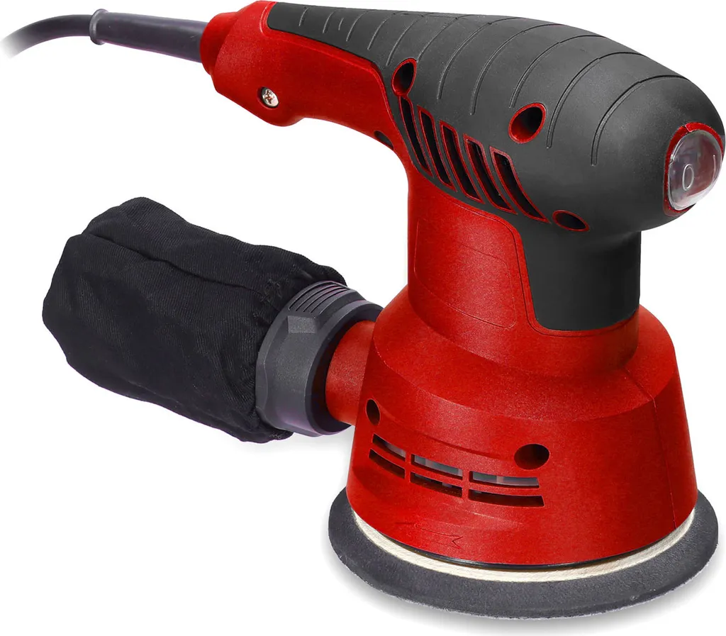 Ponceuse excentrique 125mm 300W filaire avec bac collecteur de poussière