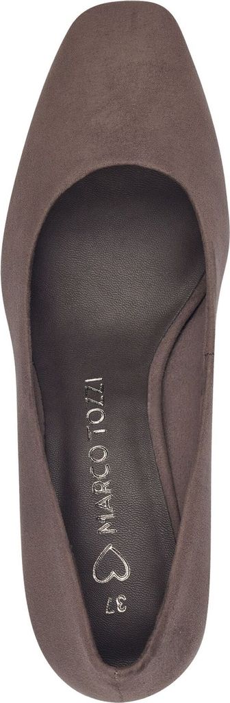 MARCO TOZZI Damen Pumps Blockabsatz samtige Haptik Karreé Produktbild 