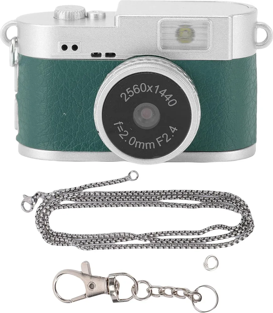 Mini appareil photo numérique 2K HD rétro caméscope portable vert v1