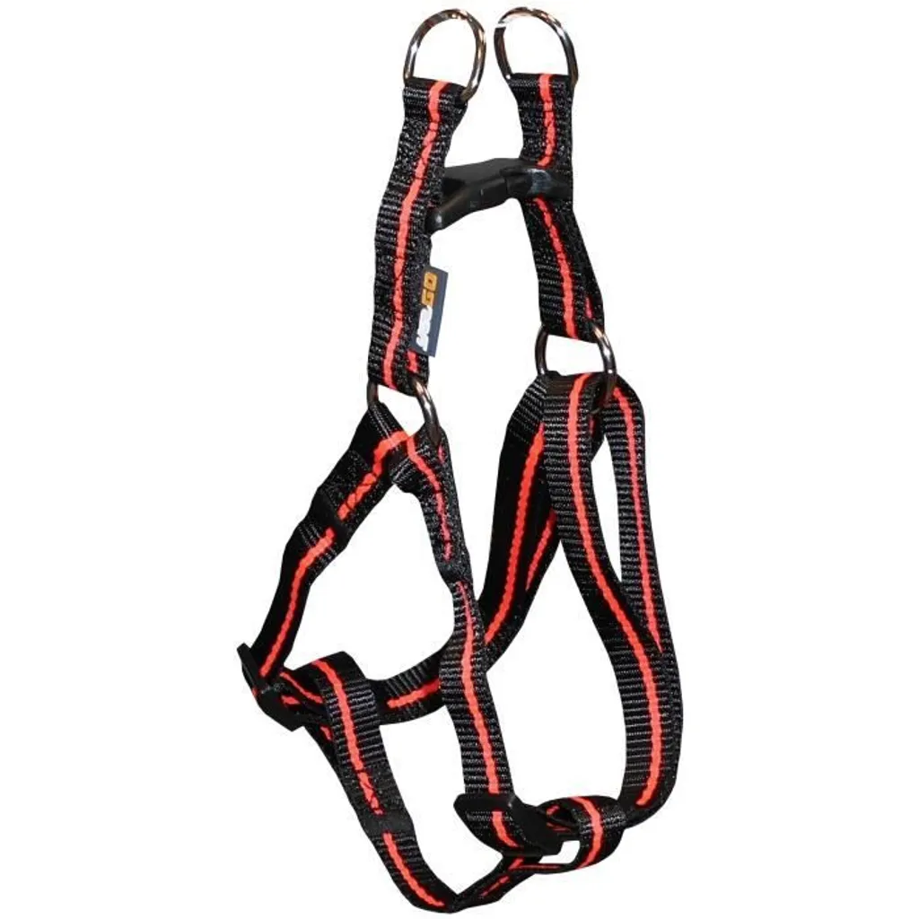 Imbracatura Outdoor Cane Taglia L Nero Arancio - Ideale per Escursioni
