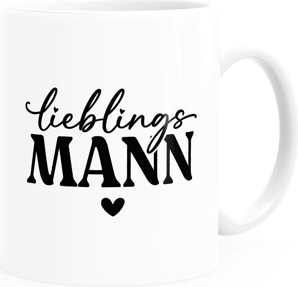 Kaffee-Tasse Liebe Liebeserklärung Geschenk Jahrestag Valentinstag Geburtstag Weihnachten Mann Frau Moonworks Mann weiß standard