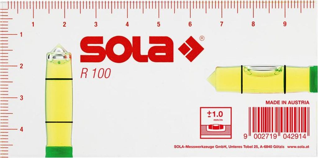 Sola Poziomnica R 100 Green Akrylowa Obrázek produktu 