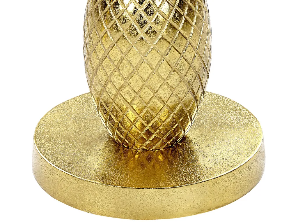Petite Table d'appoint Dorée Motif Ananas 49 cm pour Salon Design Chic - 5