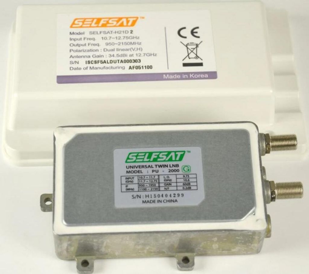 Selfsat LDU2 - Twin LNB für H21 Antennen Produktbild 