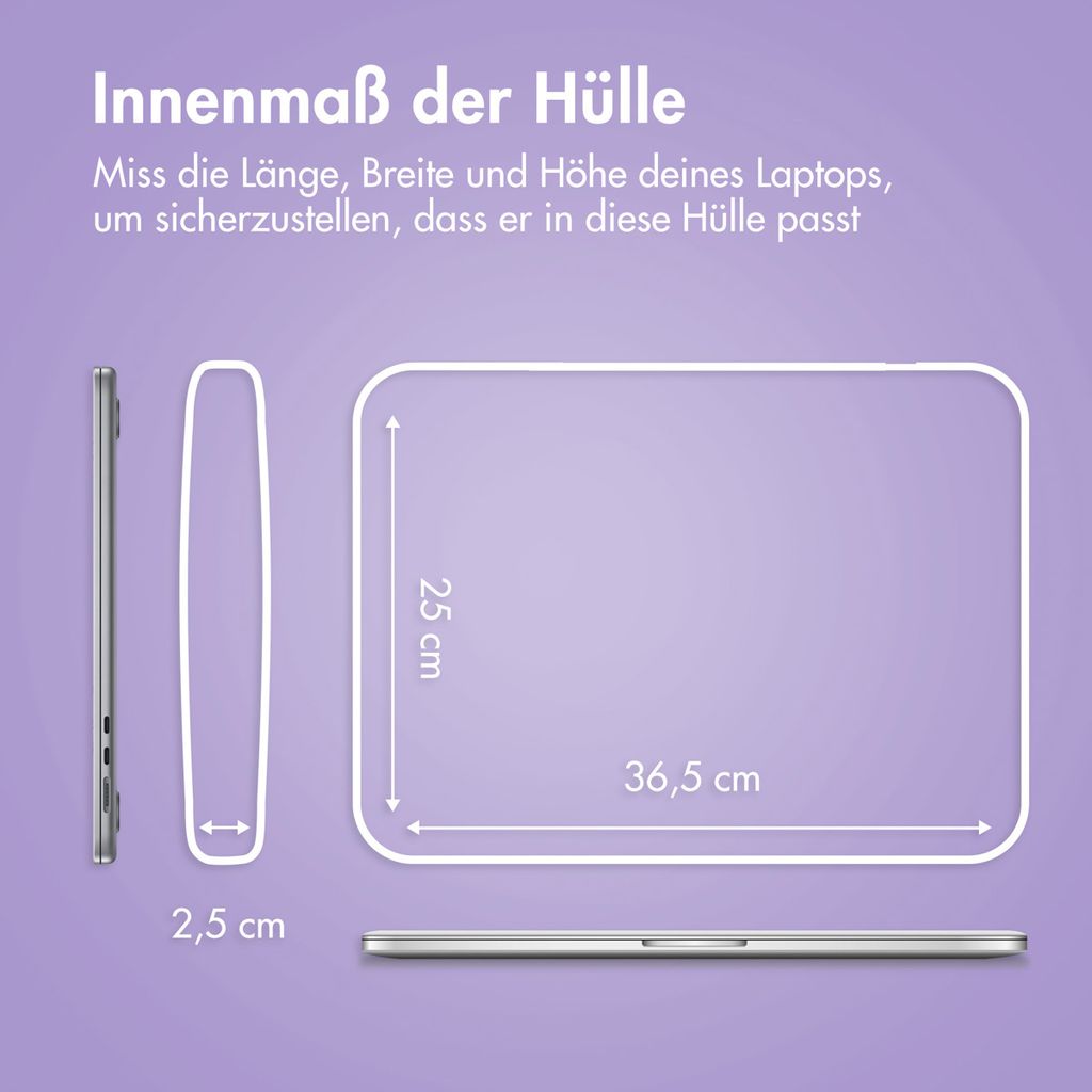 imoshion Fluffy Laptop Hülle 15-16 Zoll - Laptop Sleeve - Produktbild 