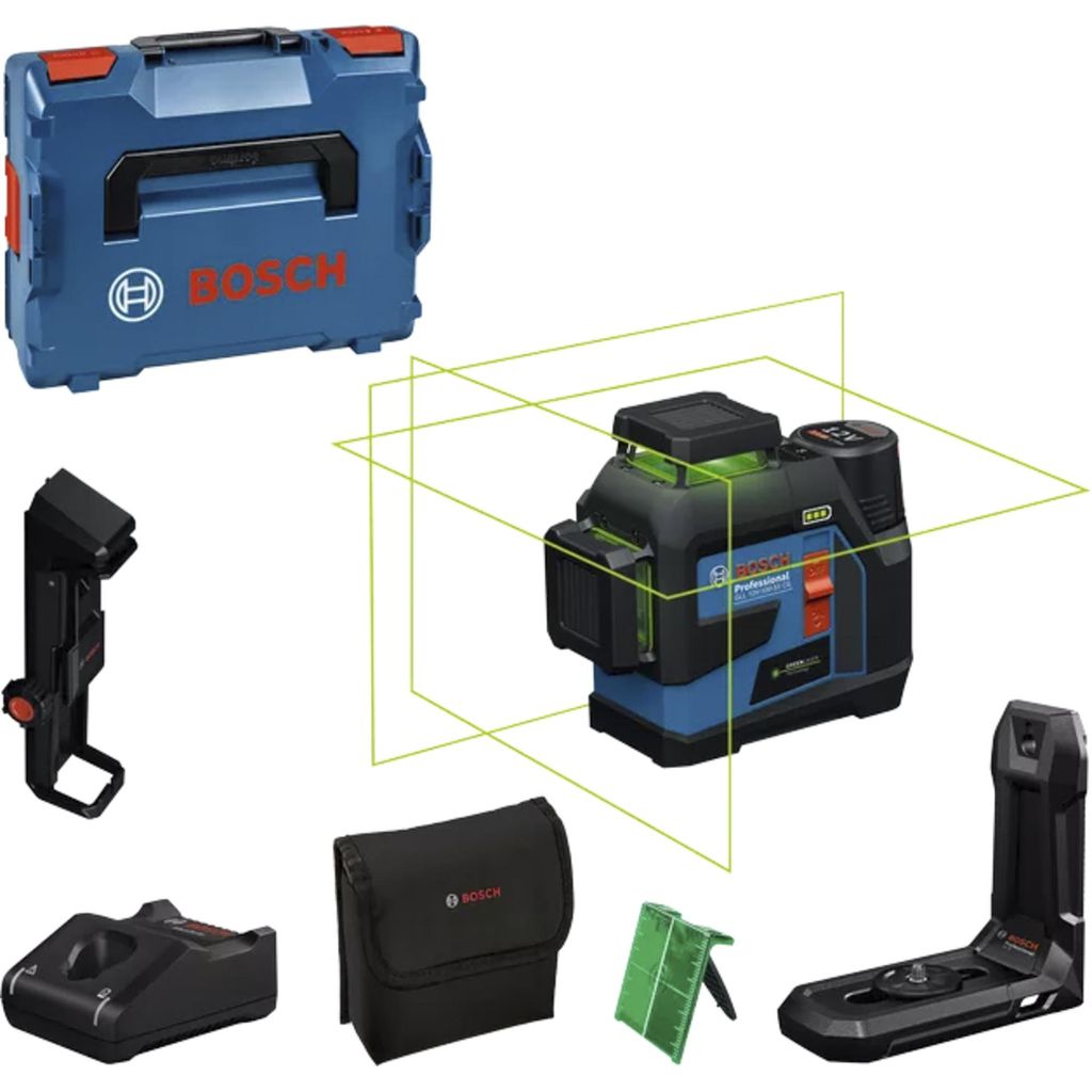 Laser lignes BOSCH GLL 12V-100-33 CG + pince DK 20 + Image du produit 