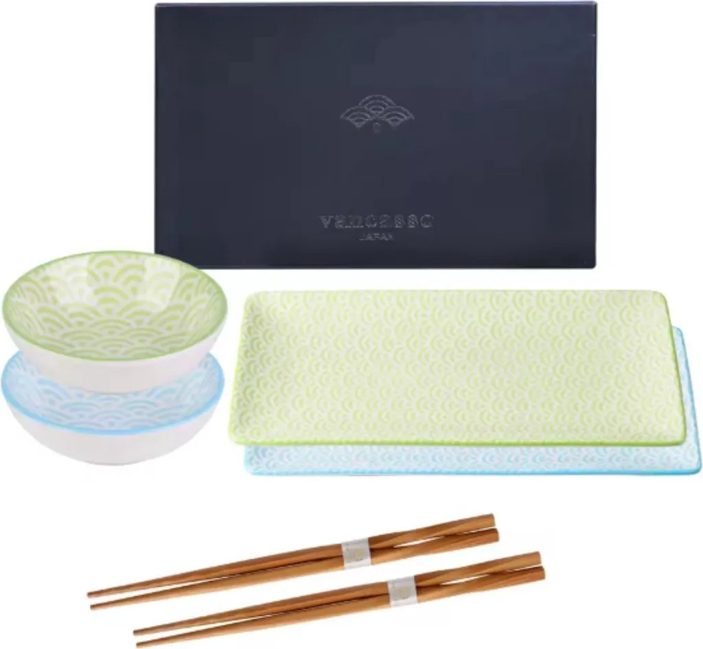Set Alviano Portata 4 Pezzi - Piatti da Cucina Mix Color per 2