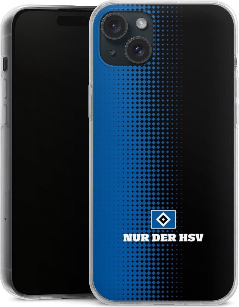 DeinDesign Handyhülle für Apple iPhone 15 Plus Silikon Hülle Case Smartphone Schutzhülle HSV Logo Offizielles Lizenzprodukt