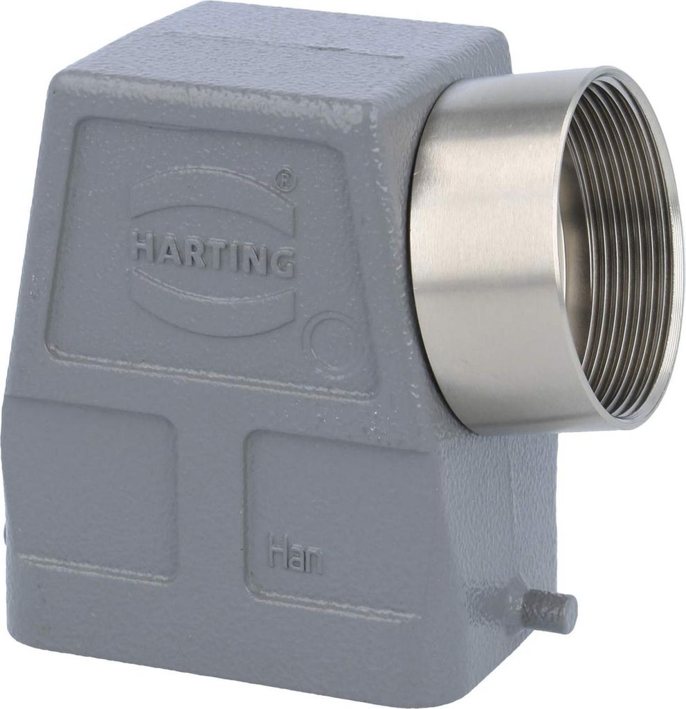 HARTING Han 6B Tüllengehäuse hoch, 1xM40 seitlicher Kabelabgang, für 1 Bügel (am Unterteil) Verschraubung M40