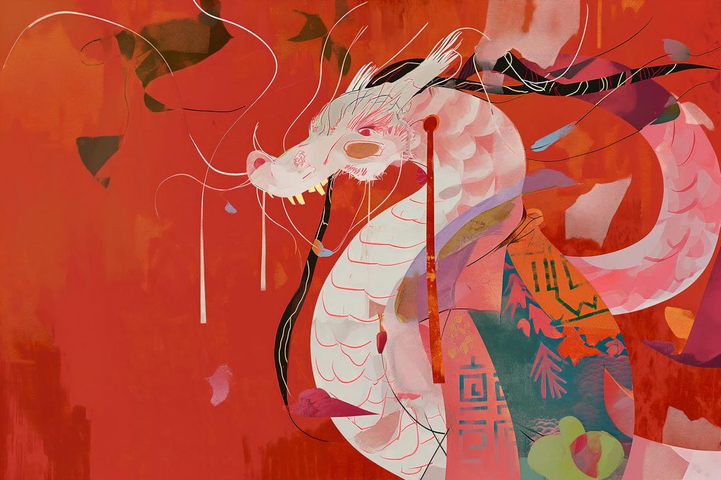 Plakat 60x40cm Orientierungsdrache