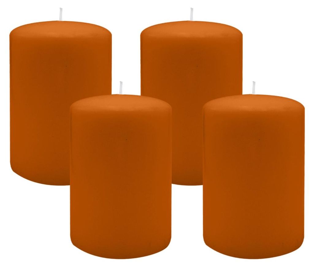 Flachkopf-Stumpenkerzen Cotto 100 x Ø 50 mm, 4 Stück