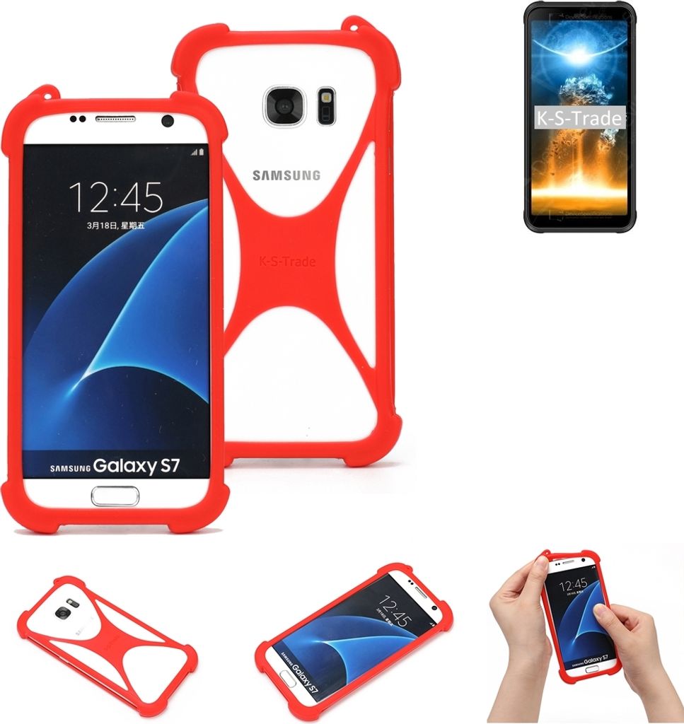 K-S-Trade Handy-Hülle kompatibel mit Blackview BV6300 Pro Schutz-Hülle Bumper Silikon Schutz Hülle Cover Case Silikoncase Silikonbumper TPU