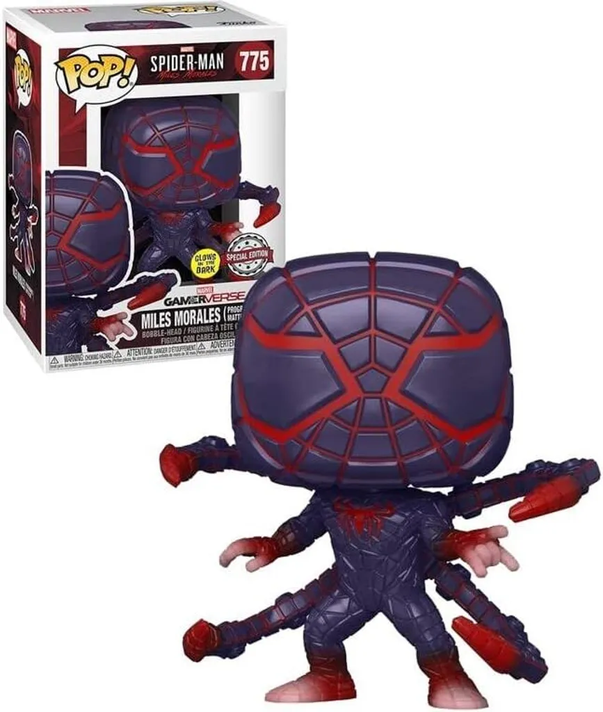 Déco Geek Spider-Man Miles Morales 775 Figurine Pop Lumineuse Marvel