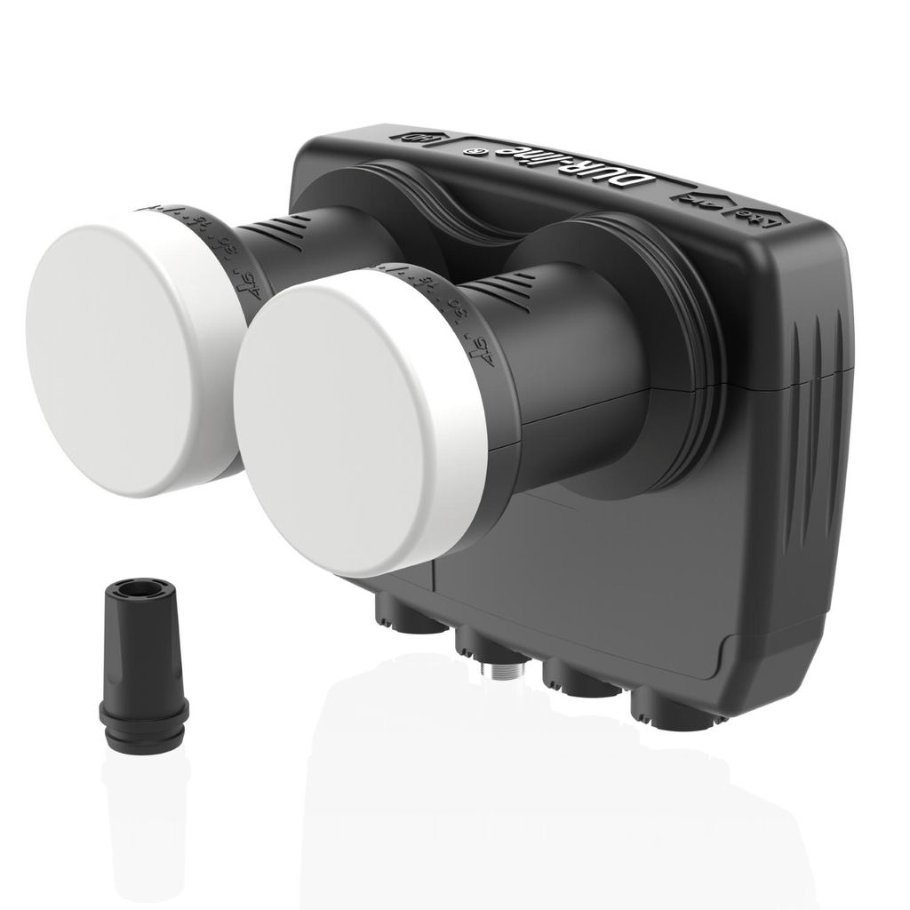 DUR-line 6° Monoblock Unicable LNB - Astra 19,2°E + Hotbird 13°E - 24 Teilnehmer & 2 Satelliten (MB6-UK) - Doppel-LNC mit Einkabelfunktion - FUL...