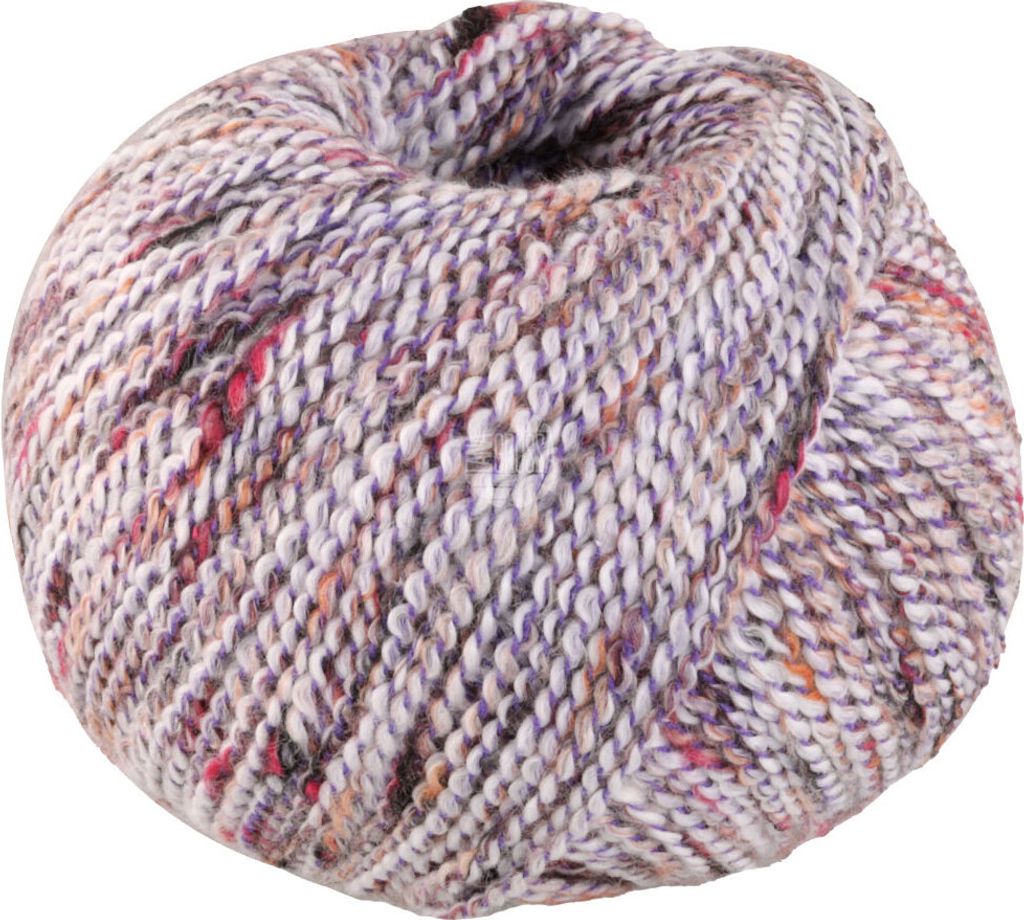 Lana Grossa - Maglia 0012 weiß violett pink anthrazit Produktbild 
