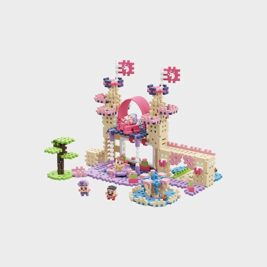 Jeu de construction Mini Waffle Princesse 280 pièces - Blocs souples - 20