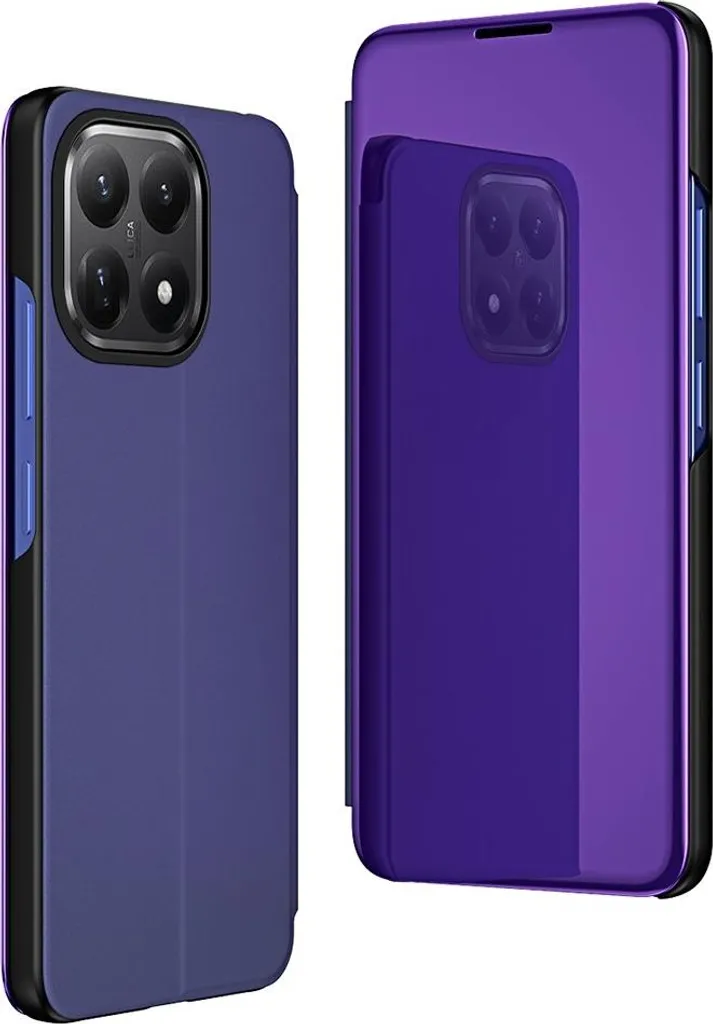 Custodia Xiaomi 15T Cover Libro Phonesta Smart View Mirror Indigo