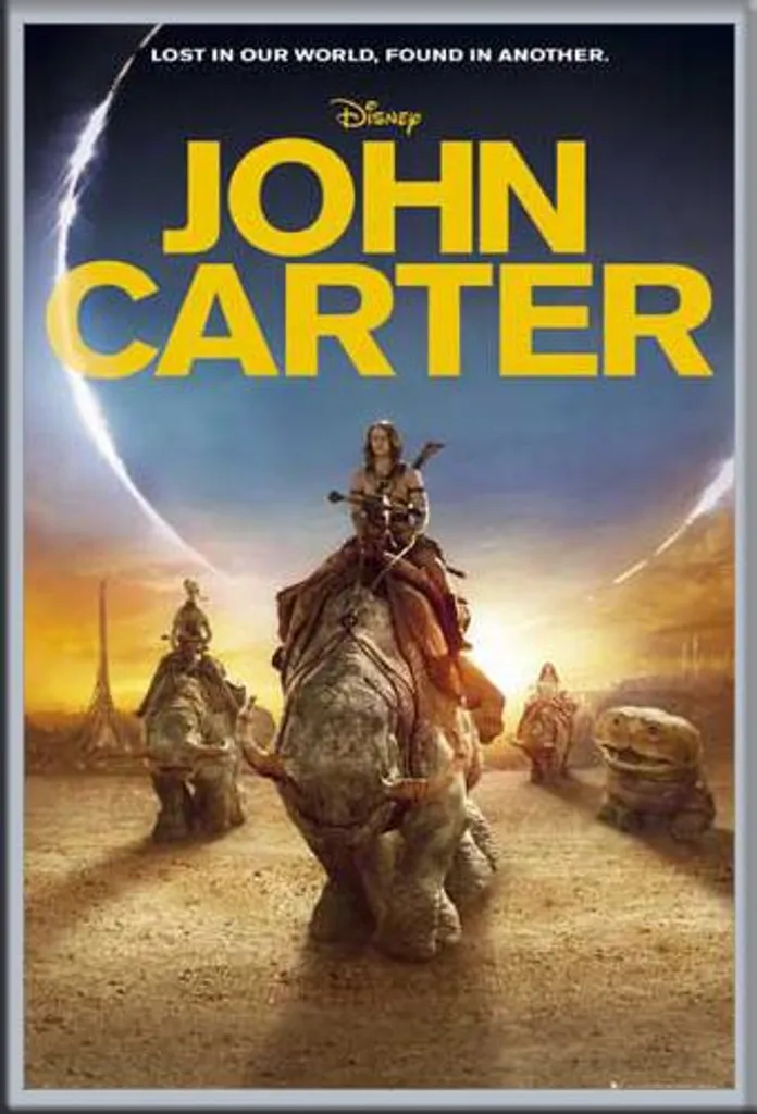 John Carter Poster con Cornice Shinsuke Argento e Vetro Acrilico