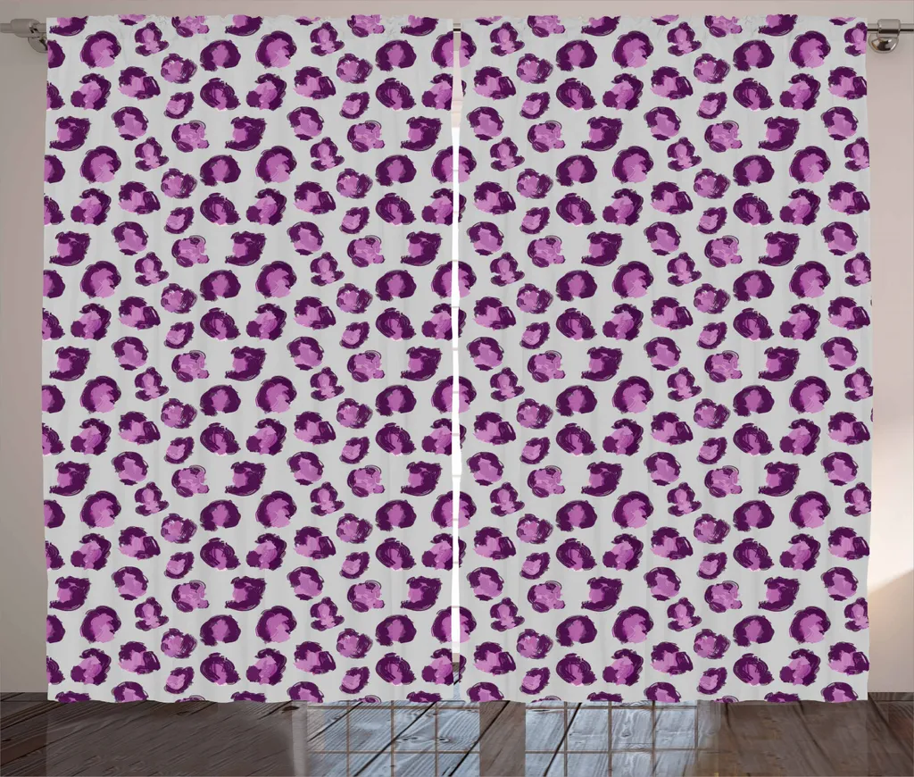 Tenda Soggiorno ABAKUHAUS Astratta 280x245 Grigio Rosa Lilla
