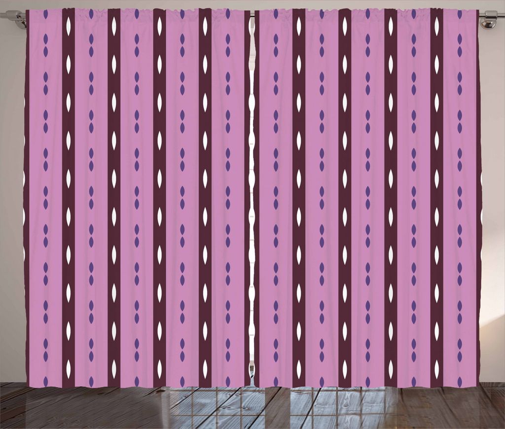 ABAKUHAUS Geometrisch Rustikaler Gardine, Wulstige Diamant-Formen, Schlafzimmer Kräuselband Vorhang mit Schlaufen und Haken, 280 x 225 cm, Maroon ...