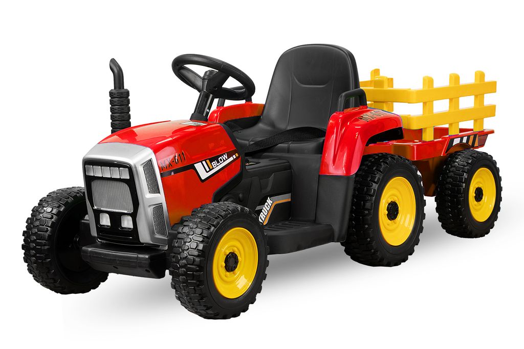 Kinder Elektroauto Traktor Kinderauto Kinderfahrzeug Elektro 2x25 W Grün 