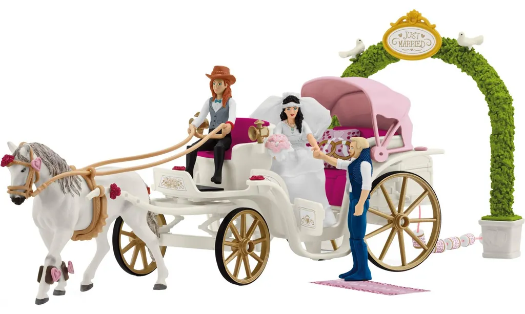 Carrosse de mariage Schleich 42641 Horse Club jouet d'attelage équestre