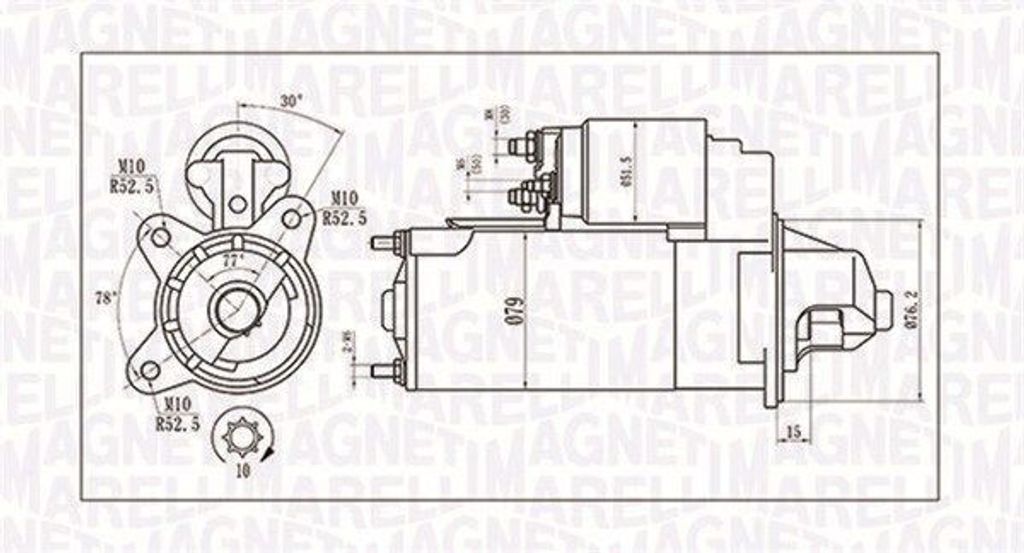 MAGNETI MARELLI 063721396010 Starter Anlasser 2,2kW für FORD FOCUS (DAW, DBW) 12V