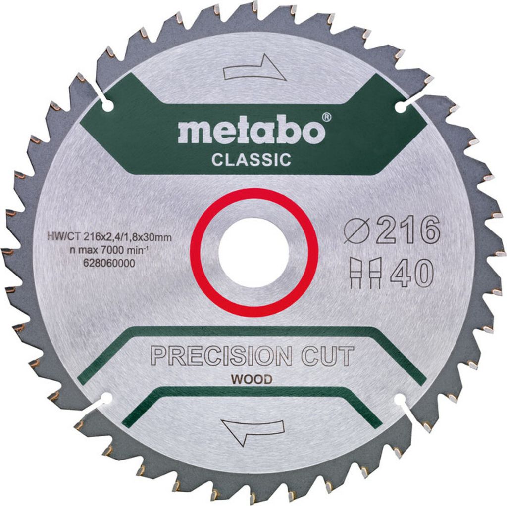 Metabo Příslušenství - Pilový kotouč Precision Cut Wood 216 Obrázek produktu