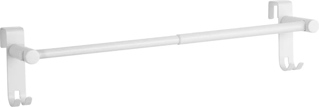 Porte-serviettes sans Percer Inox Blanc : Fixation Stable sans Abîmer le Mur