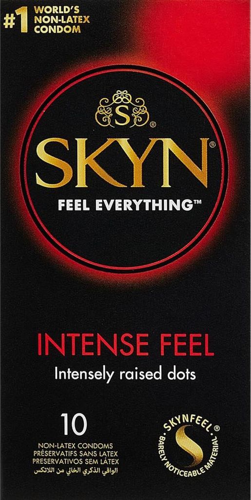 10 Stück SKYN Intense Feel Kondome mit Extra Starken Noppen Produktbild 