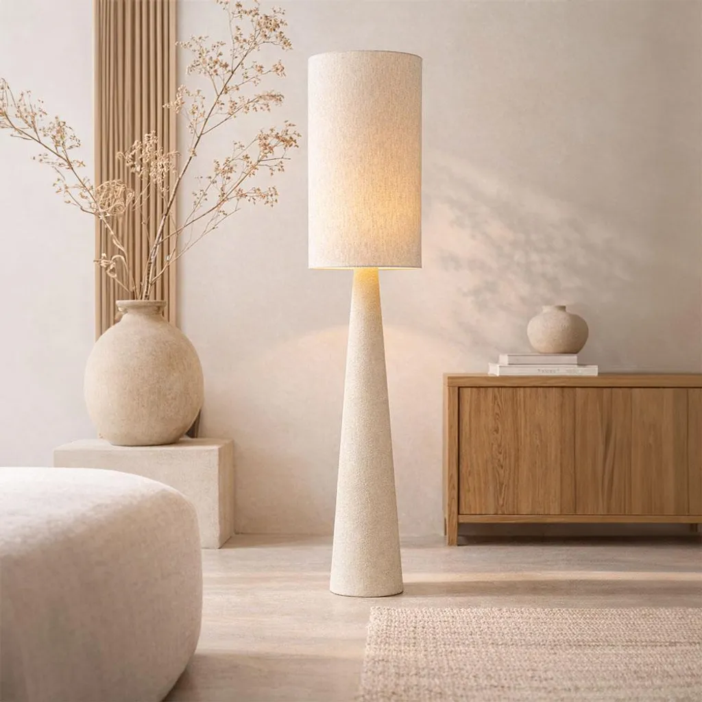 Lampadaire Sevilla Blanc Milton & Oldbrook - Luminaire Design Moderne