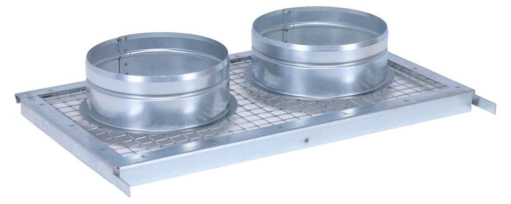 Lüftungsrohr-Adapter mit 2x Stutzen Ø 125 mm für Open Air 3