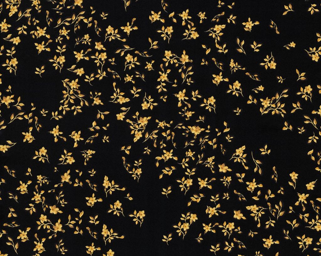 Versace Home Tapete Design Blüten schwarz gold 93585-4 Produktbild 