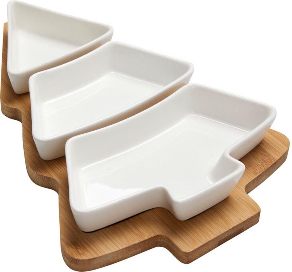 LUMORA Snackschalen aus Porzellan, Weihnachtsbaumform Produktbild 