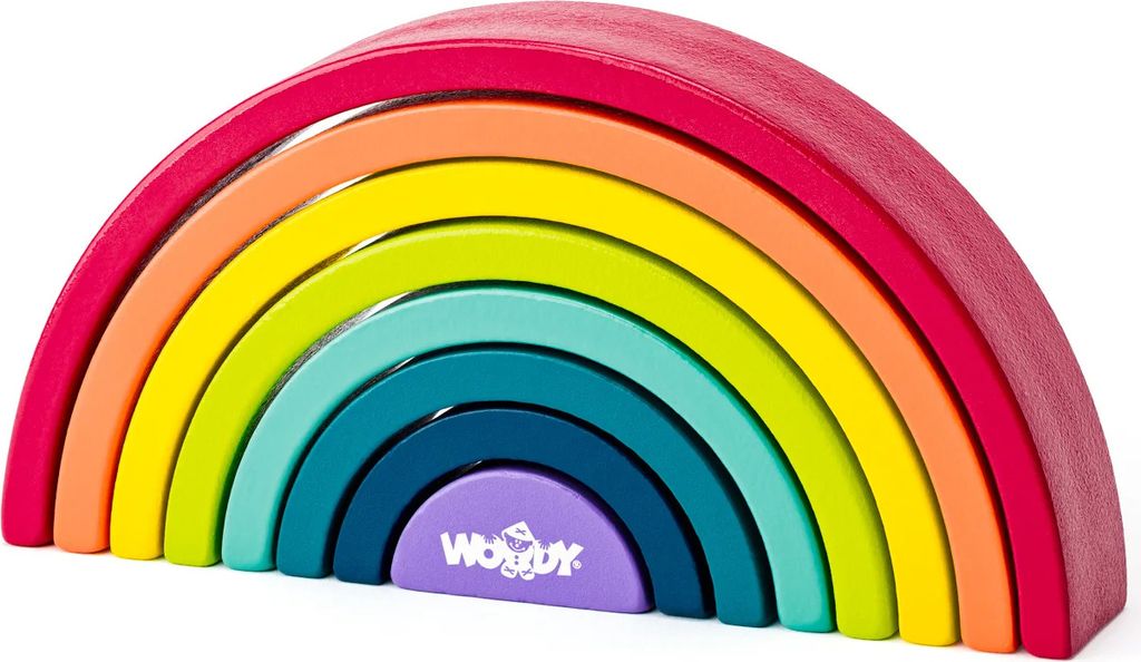Woody Woody Balancespiel Regenbogenblöcke91993