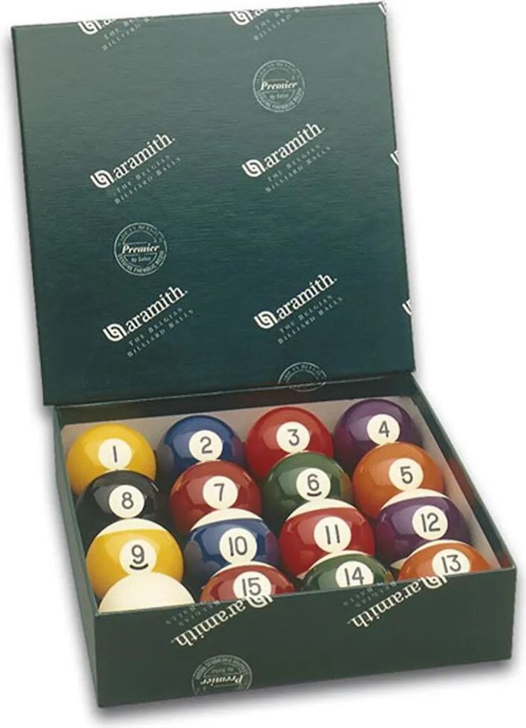 Billes de billard 52,4mm Aramith Premier pour stopper l'usure du tapis