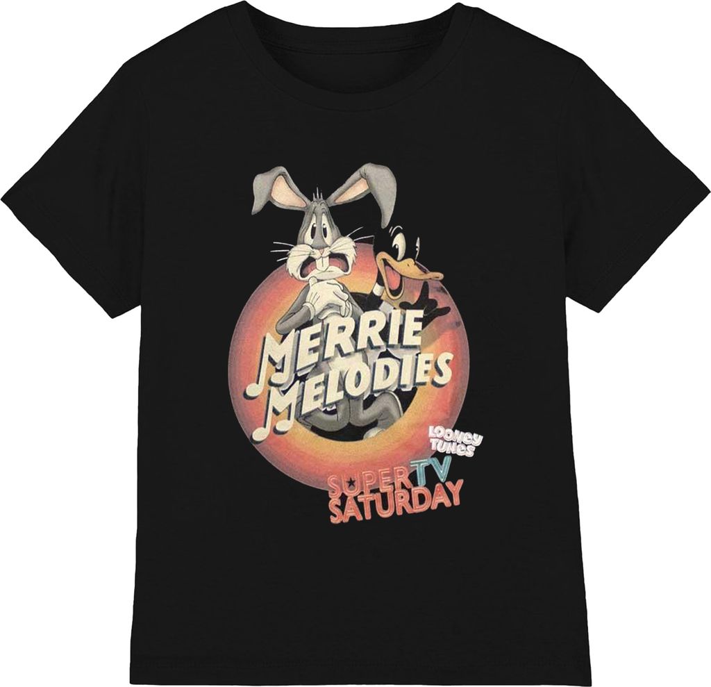Looney Tunes - "Merrie Melodies" T-Shirt für Herren/Damen Uni RO11369 (S) (Schwarz)