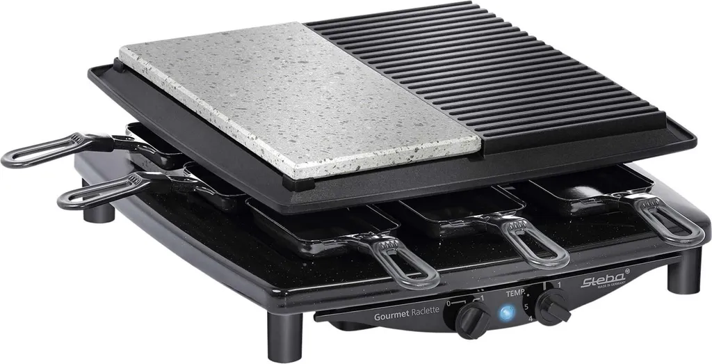 Raclette Steba RC 4 Plus avec Thermostat Réglable pour Cuisson Parfaite