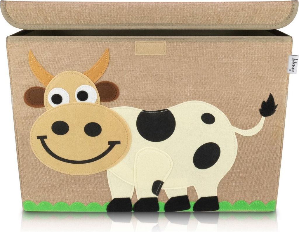 Lifeney Aufbewahrungsbox Kinder groß 51 x 36 x 36 I Spielzeugkiste I Kiste mit Deckel für Kinderzimmer I Aufbewahrungsboxen mit Deckel I Spielzeu...