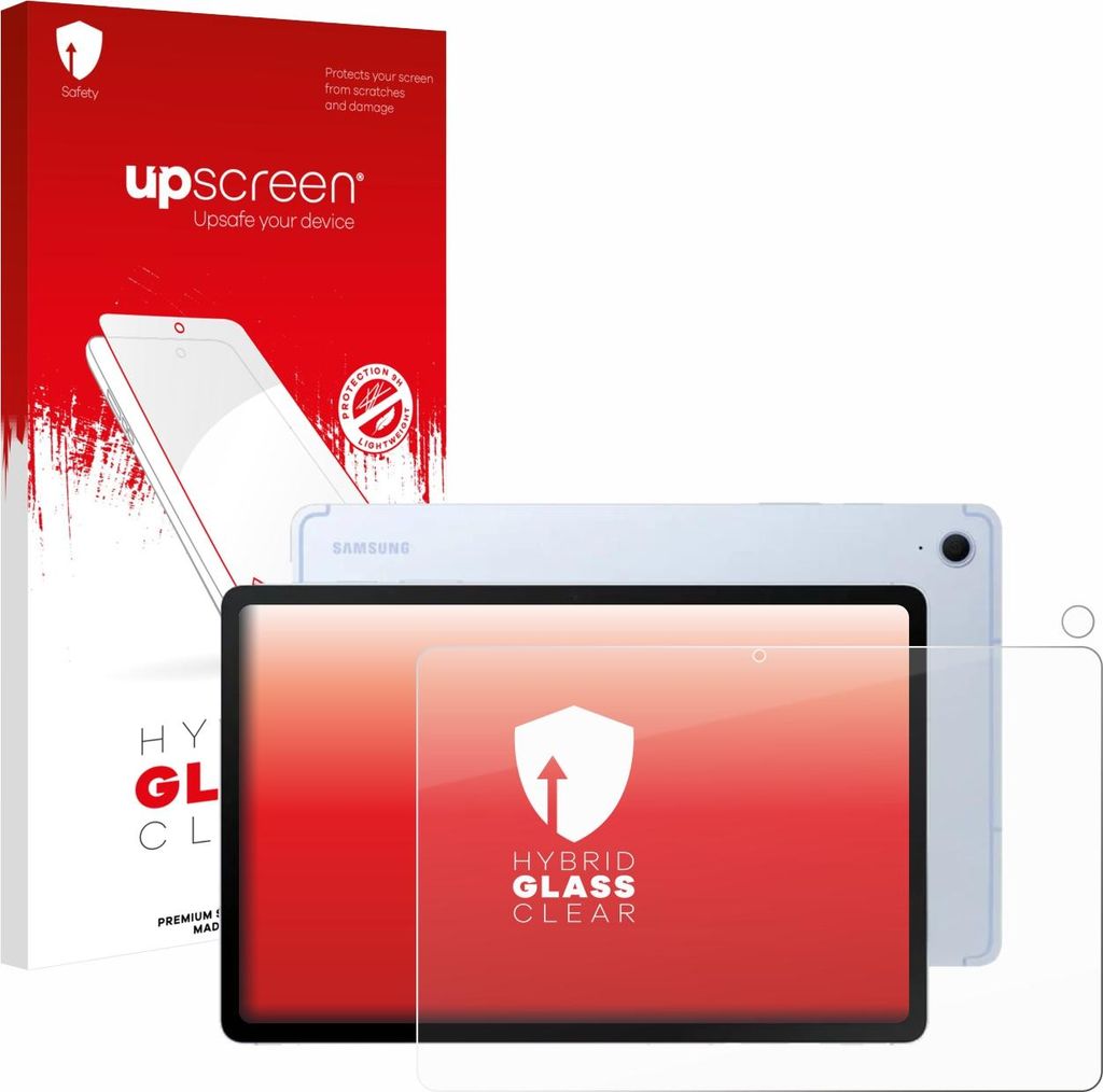upscreen Schutzglas für Samsung Galaxy Tab S10 FE (Display+Kamera) Schutzfolie Panzer Folie Glas Display Schutz klar